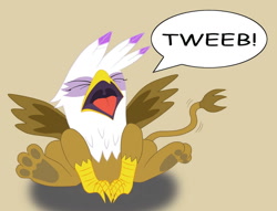 Size: 900x689 | Tagged: safe, artist:8aerondight8, derpibooru import, gilda, griffon, baby, chickub, cub, dweeb, li'l gilda