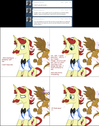 Size: 1804x2308 | Tagged: safe, artist:ask-flam, derpibooru import, flam, gilda, griffon, ask, tumblr