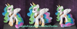 Size: 1280x479 | Tagged: safe, artist:agatrix, princess celestia, irl, photo, plushie, solo