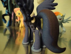 Size: 2592x1944 | Tagged: safe, fluttershy, nightmare moon, princess luna, rainbow dash, 3d print, custom, figure, irl, photo, plot, toy