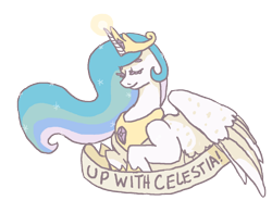 Size: 1237x969 | Tagged: safe, artist:weepysheep, princess celestia, alicorn, pony, down with molestia, drama, solo