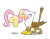 Size: 2205x1713 | Tagged: safe, artist:navitaserussirus, derpibooru import, fluttershy, gilda, griffon, pegasus, pony, female, gildashy, kissing, lesbian, shipping, simple background, tailboner, transparent background, vector