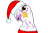 Size: 600x400 | Tagged: safe, artist:umiaq, derpibooru import, gilda, griffon, christmas, christmas ponies, hat, one eye closed, santa hat, solo, wink