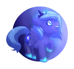 Size: 900x847 | Tagged: safe, artist:mylittlesheepy, princess luna, alicorn, pony, cute, female, filly, hoof shoes, lunabetes, magic, mare, open mouth, simple background, solo, transparent background, woona, younger