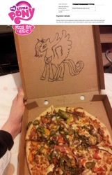 Size: 979x1524 | Tagged: safe, princess luna, alicorn, pony, box, online, ordering, pizza, pizza box, pizza hut