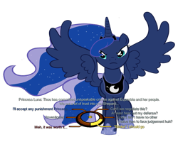 Size: 750x600 | Tagged: safe, princess luna, alicorn, pony, dialogue wheel, mass effect, simple background, solo