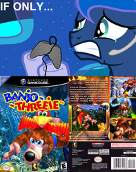 Size: 788x999 | Tagged: safe, princess luna, alicorn, pony, banjo kazooie, exploitable meme, gamer luna, gamer meme, meme, obligatory pony, tv meme