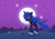 Size: 1523x1068 | Tagged: safe, artist:metax-z, princess luna, alicorn, pony, crying, eyes closed, flower, moon, night, sad, solo