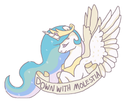 Size: 1269x1039 | Tagged: safe, artist:weepysheep, princess celestia, alicorn, pony, down with molestia, drama, solo