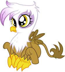 Size: 7222x8061 | Tagged: safe, artist:glancojusticar, artist:tim015, derpibooru import, gilda, griffon, absurd resolution, baby, chickub, colored, cub, gildadorable, simple background, transparent background, vector, younger