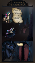 Size: 2520x4488 | Tagged: safe, artist:i-am-knot, princess celestia, princess luna, alicorn, pony, armor, comic, realistic