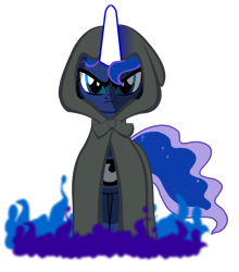 Size: 4080x4636 | Tagged: safe, artist:mrflabbergasted, princess luna, alicorn, pony, absurd resolution, cloak, clothes, solo, star wars