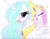 Size: 957x754 | Tagged: safe, artist:prettypinkpony, pinkie pie, princess celestia, alicorn, earth pony, pony, female, mare