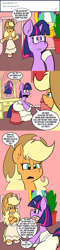 Size: 576x2412 | Tagged: safe, artist:pembroke, applejack, twilight sparkle, earth pony, pony, appajack, implied lesbian, implied shipping, implied twilestia, thighlight sparkle, thiklestia, thunder thighs