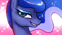 Size: 1920x1080 | Tagged: safe, artist:johnjoseco, princess luna, alicorn, pony, april fools, bedroom eyes, female, looking at you, lunaughty, lusty luna, mare, role reversal, smiling, solo, wallpaper