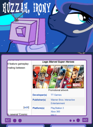 Size: 563x769 | Tagged: safe, princess luna, alicorn, pony, exploitable meme, female, gamer luna, horn, mare, tv meme