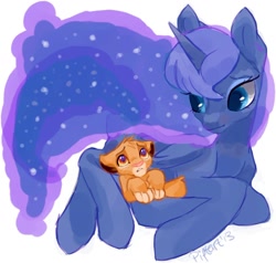 Size: 1280x1219 | Tagged: dead source, safe, artist:piptart, princess luna, alicorn, pony, crossover, simba, the lion king