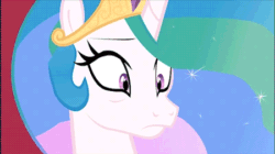 Size: 450x252 | Tagged: safe, artist:mysteryben, princess celestia, alicorn, pony, animated, epic rage time, female, frown, glare, gritted teeth, mare, mother of celestia, mother of god, mother of me, reaction image, solo, talking