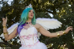 Size: 750x500 | Tagged: safe, artist:hollygloha, princess celestia, human, cosplay, irl, irl human, photo, solo