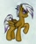 Size: 500x610 | Tagged: safe, artist:stellarina, derpibooru import, gilda, pegasus, pony, female, mare, ponified, solo, species swap, traditional art