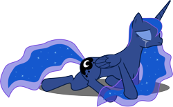 Size: 6461x4000 | Tagged: safe, artist:fatalerror328, princess luna, alicorn, pony, absurd resolution, crying, missing accessory, sad, simple background, solo, transparent background, vector