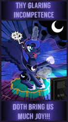 Size: 1280x2286 | Tagged: safe, artist:gray--day, princess luna, alicorn, pony, female, gamer luna, horn, mare, solo