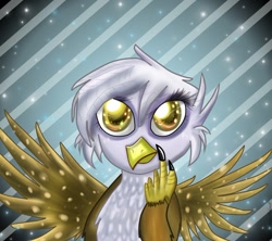 Size: 1234x1095 | Tagged: safe, artist:ladymonotone, derpibooru import, gilda, griffon, solo