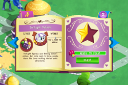 Size: 960x640 | Tagged: safe, princess luna, twilight velvet, alicorn, pony, game, gameloft, ios