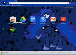 Size: 673x484 | Tagged: safe, screencap, princess luna, alicorn, pony, female, google chrome, horn, internet browser, mare