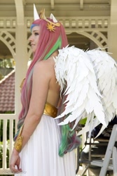 Size: 475x713 | Tagged: safe, artist:foayasha, princess celestia, human, cosplay, irl, irl human, photo, solo