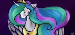 Size: 770x366 | Tagged: safe, artist:veritasket, princess celestia, alicorn, pony, crying, floppy ears, sad, solo