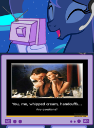 Size: 439x600 | Tagged: safe, princess luna, alicorn, pony, exploitable meme, gamer luna, tv meme, whipped cream