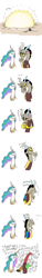 Size: 508x3300 | Tagged: safe, artist:mickeymonster, discord, princess celestia, alicorn, pony, angry, celestia is not amused, comic, dialogue, laughing, sun, unamused, vulgar