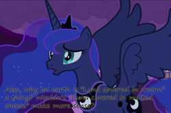 Size: 1210x800 | Tagged: safe, princess luna, alicorn, pony, cheese, cream, insane pony thread, luna covered in cream, solo