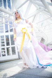 Size: 600x900 | Tagged: safe, artist:regulusblack, princess celestia, human, cosplay, irl, irl human, photo, solo