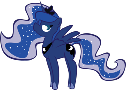 Size: 1336x956 | Tagged: safe, artist:alisonwonderland1951, princess luna, alicorn, pony, marshmallow, simple background, solo, transparent background, vector