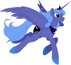 Size: 3369x3095 | Tagged: safe, artist:trunksi, princess luna, alicorn, pony, high res, s1 luna, simple background, solo