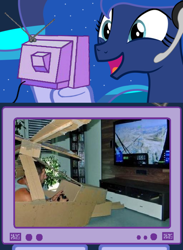 Size: 512x700 | Tagged: safe, princess luna, alicorn, pony, exploitable meme, gamer luna, helicopter, tv meme