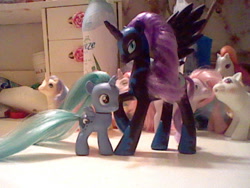 Size: 640x480 | Tagged: safe, artist:lightningbolt, nightmare moon, princess luna, pony, brushable, custom, filly, irl, official, photo, toy