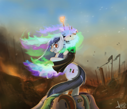 Size: 1450x1250 | Tagged: safe, artist:rublegun, princess celestia, oc, alicorn, pony, ban, banned, branding, branding iron, moderation, napoleon crossing the alps, ponies riding ponies