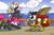 Size: 1280x853 | Tagged: safe, artist:putuk, derpibooru import, fluttershy, gilda, pinkie pie, earth pony, griffon, pegasus, pony, bodysuit, dialogue, dweeb, fight, ninja, pirate, pirate ship, ship, speech bubble, weapon