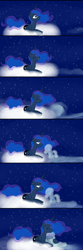 Size: 2834x8502 | Tagged: safe, artist:kaleysia, princess luna, oc, oc:snowdrop, ghost, comic, crying