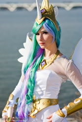 Size: 420x630 | Tagged: safe, artist:littlekiddens, princess celestia, human, cosplay, irl, irl human, photo, solo