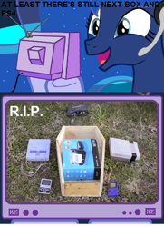 Size: 439x608 | Tagged: safe, princess luna, alicorn, pony, troll, /v/, exploitable meme, gamer luna, nintendo, tv meme, wii u, wii u touchpad