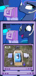 Size: 438x916 | Tagged: safe, princess luna, alicorn, pony, crossing the memes, exploitable meme, gamer luna, memeception, tv meme