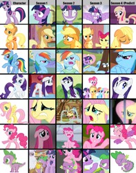 Size: 1300x1650 | Tagged: safe, derpibooru import, edit, edited screencap, screencap, applejack, fluttershy, gilda, pinkie pie, rainbow dash, rarity, spike, twilight sparkle, twilight sparkle (alicorn), unicorn twilight, alicorn, dragon, earth pony, griffon, pegasus, pony, unicorn, a bird in the hoof, apple family reunion, applebuck season, baby cakes, dragonshy, griffon the brush off, hurricane fluttershy, lesson zero, look before you sleep, magical mystery cure, party of one, ponyville confidential, read it and weep, season 1, season 2, season 3, season 4, sisterhooves social, swarm of the century, the super speedy cider squeezy 6000, cropped, crying, dem feels, female, fluttercry, hilarious in hindsight, male, mane seven, mane six, mare, meghan mccarthy, meme, meta, ocular gushers, speculation, spikeabuse, stock vector, twilight snapple, wet, wet mane, wet mane rarity