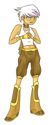 Size: 908x2224 | Tagged: safe, artist:wolframclaws, derpibooru import, gilda, equestria girls, belly button, humanized, light skin, midriff, simple background, solo, transparent background