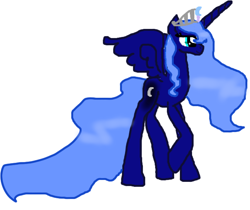 Size: 656x552 | Tagged: safe, artist:queen luna/luna the great, princess luna, alicorn, pony, female, horn, mare, simple background, solo