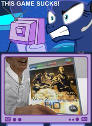 Size: 563x769 | Tagged: safe, princess luna, alicorn, pony, ea, exploitable meme, gamer luna, tv meme