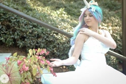 Size: 960x639 | Tagged: safe, artist:lochlan o'neil, princess celestia, human, big crown thingy, cosplay, irl, irl human, photo, solo